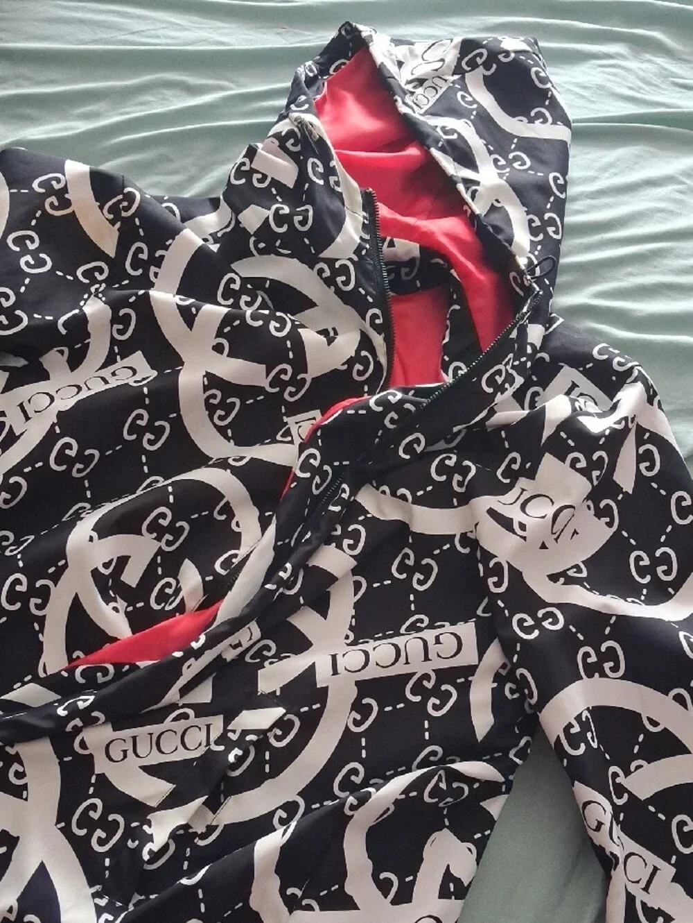Gucci Black And White Windbreaker